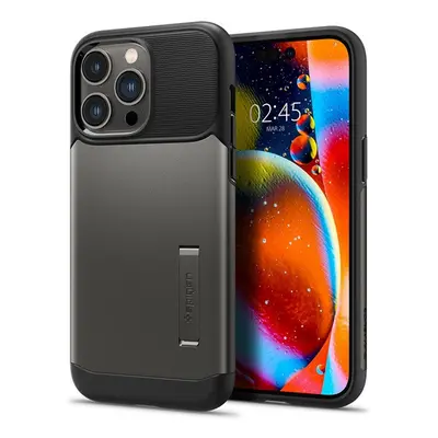 Spigen Slim Armor Apple iPhone 14 Pro Max tok, Gunmetal, szürke