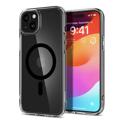 Spigen Ultra Hybrid MagFit Apple iPhone 15 Plus tok, MagSafe, fekete