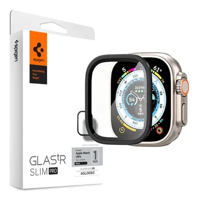 Spigen Glas.tR Slim Pro Apple Watch Ultra 2/1 (49mm) tempered kijelzővédő fólia, fekete