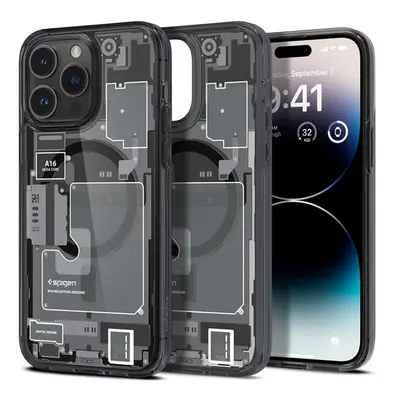 Spigen Ultra Hybrid Apple iPhone 14 Pro Max tok, Magsafe tok, Zero One tok, szürke