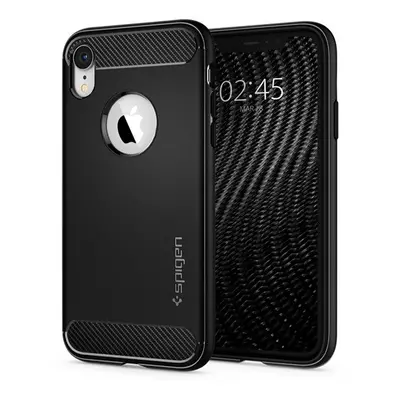 Spigen Rugged Armor Apple iPhone XR tok, Matte Black, fekete