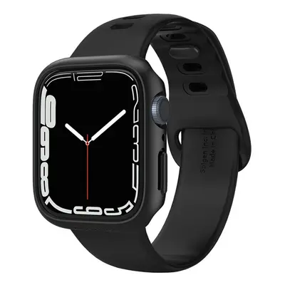 Spigen Thin Fit Apple Watch S7 41mm Fekete tok