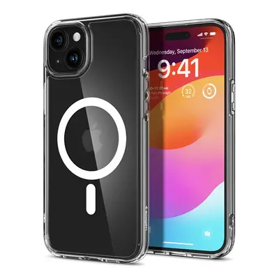 Spigen Ultra Hybrid MagFit Apple iPhone 15 Plus tok, MagSafe, fehér