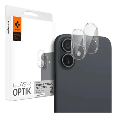 Spigen Glas.tR EZ Fit Optik Apple iPhone 16 Plus / 16 Tempered kameravédő fólia, Crystal Clear/á