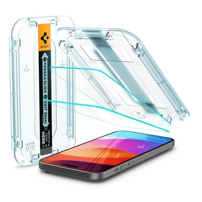 Spigen Glas.tR EZ Fit Apple iPhone 15 Plus / iPhone 16 Plus, tempered kijelzővédő fólia felhelye