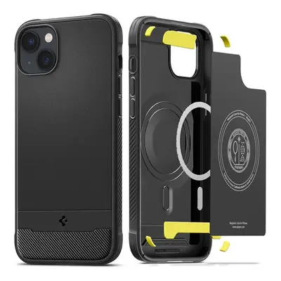 Spigen Rugged Armor Mag Apple iPhone 14 tok, Matte Black Magsafe, fekete