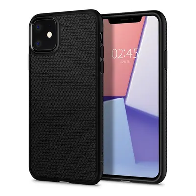 Spigen Liquid Air Apple iPhone 11 tok, Matte Black, fekete