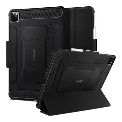 Spigen Rugged Armor Pro Apple iPad Pro 11" (2021/2020/2018) oldalra nyíló tok, fekete