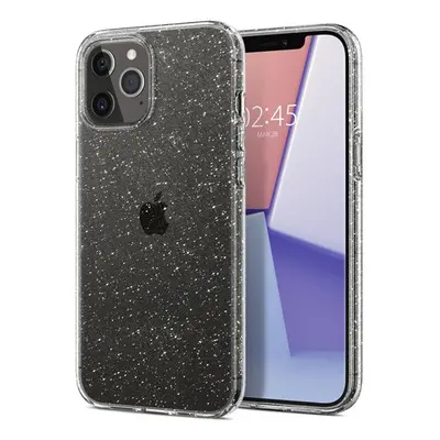 Spigen Liquid Crystal Glitter Apple iPhone 12/12 Pro tok, Crystal Quartz, átlátszó