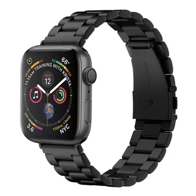 Spigen Modern Fit Apple Watch 45/44/42mm fém szíj, fekete