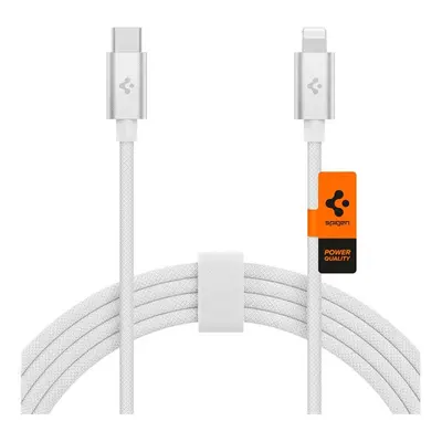 Spigen ArcWire Lightning / Type-C szövet töltő- és adatkábel 2m, fehér