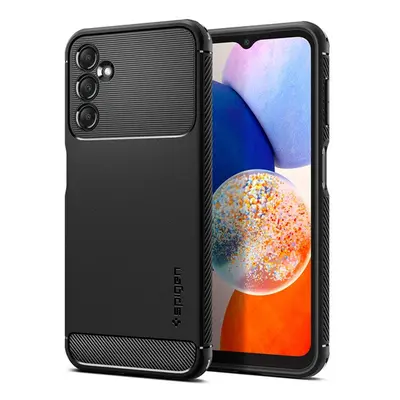 Spigen Rugged Armor Samsung Galaxy A14 tok, Matte Black, fekete