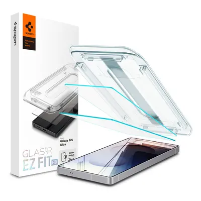 Spigen Glas.tR EZ Fit HD Samsung Galaxy S25 Ultra tempered kijelzővédő fólia felhelyező kerettel