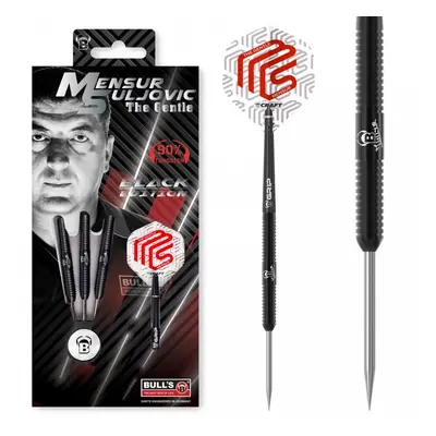 Dart szett BULL&#039;S Mensur Suljovic Black Edition Steel 25g 90%