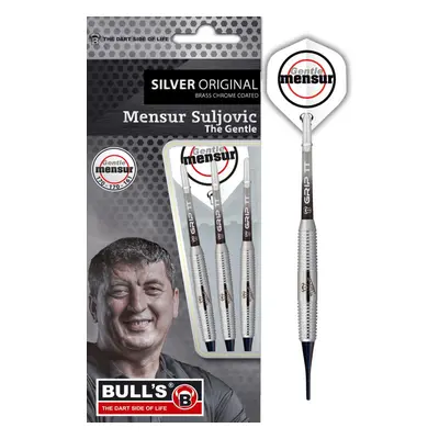 dart szett BULL&#039;S "Mensur Suljovic" Team Player silver Soft Dart 18gr