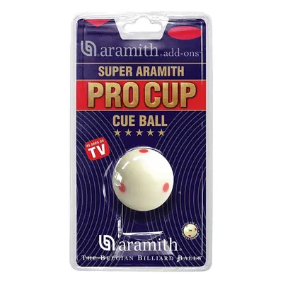 Snooker méretű pöttyös fehér golyó 52,4 mm PRO-CUP Aramith