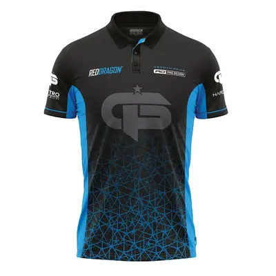 DARTS ING RED DRAGON GERWYN PRICE ICEMAN SIGNATURE POLO, L-ES MÉRET