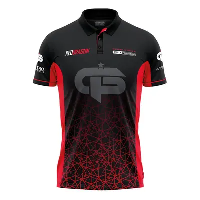 DARTS ING RED DRAGON GERWYN PRICE ICEMAN RED TOUR, M, L, XL, XXL-ES MÉRETBEN