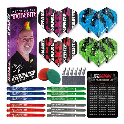 DARTS KIEGÉSZÍTŐ CSOMAG, RED DRAGON PETER WRIGHT SNAKEBITE