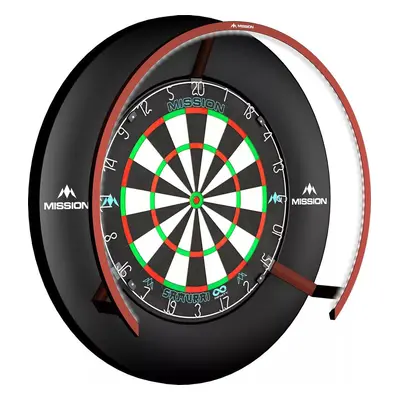 MISSION TORUS 270 PIROS SZÍNBEN, ÁRNYÉK MENTES VILÁGÍTÁS DARTS TÁBLÁHOZ