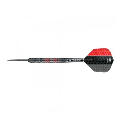 Darts szett TARGET steel, 25g, Vapor8 black, piros, 80%