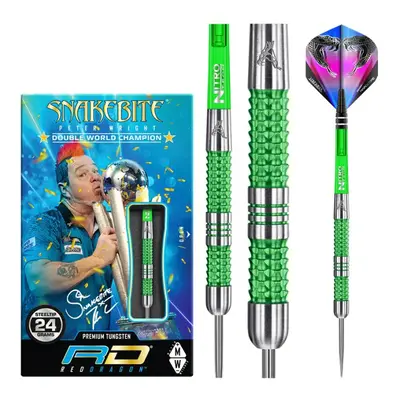 Dart szett Red Dragon steel Peter Wright Snakebite Mamba 24g, 90% Wolfram