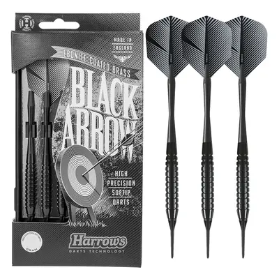 Dart szett Harrows soft, Black Arrow R, 16g, brass