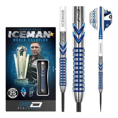 Dart szett Red Dragon steel Gerwyn Price Iceman Contour, 25g, 90% wofram