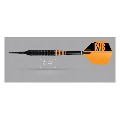 Darts szett Target, soft 19g Raymond van Barneveld, brass, RVB, fekete