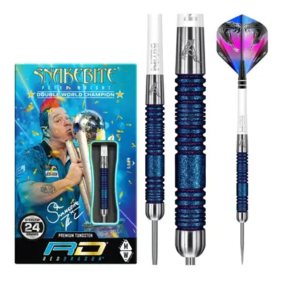 Dart szett Red Dragon steel Peter Wright Snakebite Euro11 Element Blue, 24g, 90% wolfram