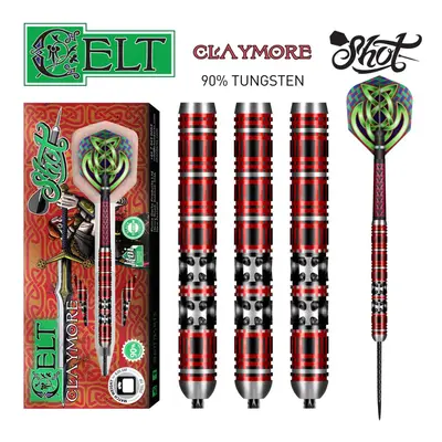 DARTS SZETT SHOT STEEL, CELT CLAYMORE, 23G, 90% WOLFRAM