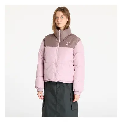 Kabát Karl Kani OG Reversible Puffer Jacket Rose/ Taupe