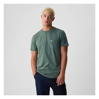 Póló GAP Logo Pocket Tee Dark Forest