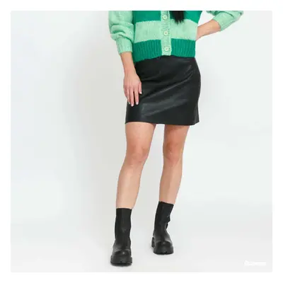 Szoknya JJXX Rowe Short Faux Leather Skirt Black