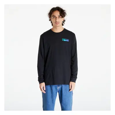 Póló Under Armour Project Rock Brahma Long Sleeve Tee Black/ Neptune/ Electric Purple