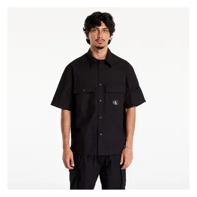 Ing Calvin Klein Jeans Cotton Poplin Utility Shirt Black