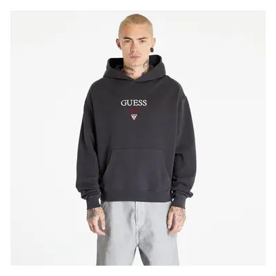 Pulóver GUESS Baker Logo Hoodie Jet Black Multi