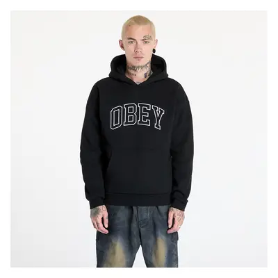 Pulóver OBEY Collegiate Extra Heavy Hoodie II Black