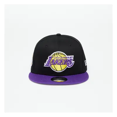 Baseball sapka New Era Los Angeles Lakers Contrast Side Patch 9Fifty Snapback Cap Black/ True Pu