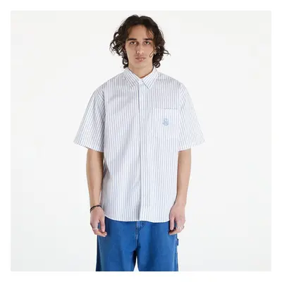 Ing Carhartt WIP S/S Linus Shirt UNISEX Linus Stripe/ Bleach/ White