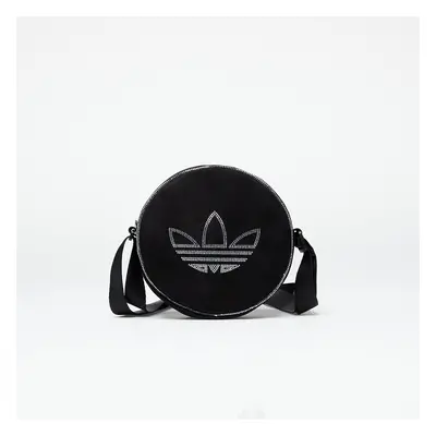 Táska adidas Rhinestones Fake Suede Round Bag Black