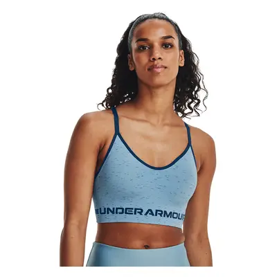 Melltartó Under Armour Seamless Low Long Htr Bra Blizzard