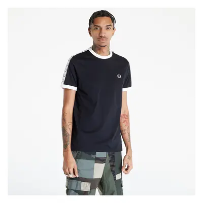 Póló FRED PERRY Taped Ringer T-shirt Black