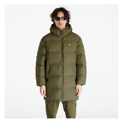 Kabát Tommy Jeans Essential Down Puffer Jacket Grab Olive Green