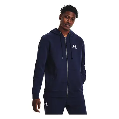 Pulóver Under Armour Essential Fleece Fz Hood Midnight Navy