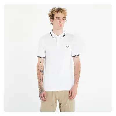 Póló FRED PERRY Twin Tipped Short Sleeve Tee White