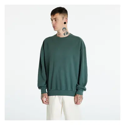 Pulóver Urban Classics Heavy Terry Garment Dye Crew Bottle Green