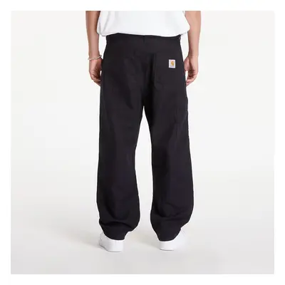 Nadrágok Carhartt WIP Walter Double Knee Pant Black Rinsed