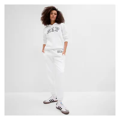 Melegítőnadrág GAP Logo Jogger Sweatpants Optic White