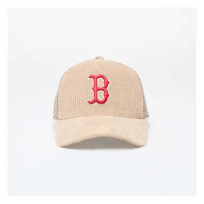 Baseball sapka New Era MLB Boston Red SoxCord 9FORTY E-Frame Adjustable Trucker Cap Beige